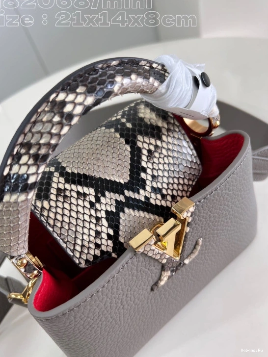 VUITTON CAPUCINES LOUIS MINI-21*14*8CM 0109